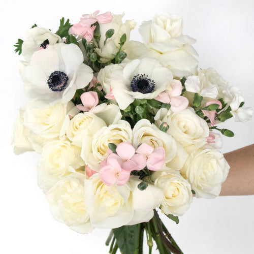 Hug Me White and Pink Flower Arrangement