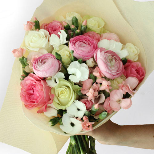 Only You White Rose Bouquet