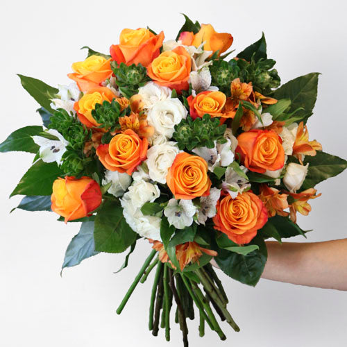 Orange on sale flower bouquet