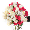 Text Me Pink and White Valentines Flowers