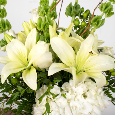 Polished White Flower DIY Box