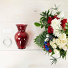 Patriotic Red White and Blue Flowers DIY Box