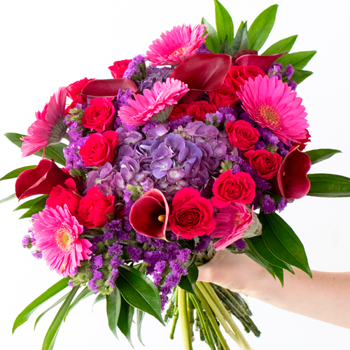 Hot Stuff Hot Pink Flowers Bouquet