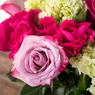 Fountain of Youth Pink and White Flower Bouquet
