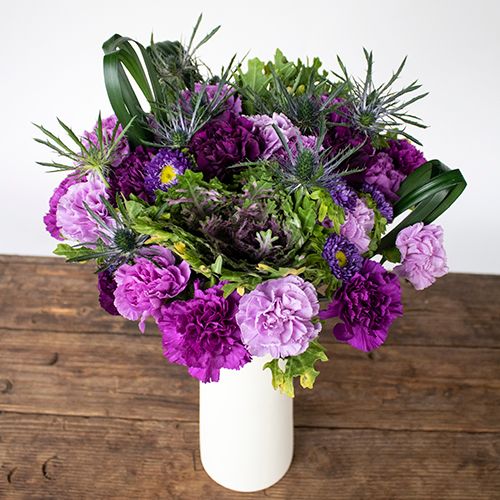 Tickle Me Purple Flower Arrangement