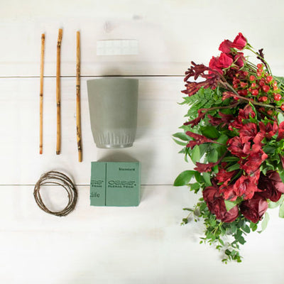 Daring Red Flower Design DIY Kit