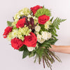 Holiday Hugs Green Hydrangea Holiday Bouquet
