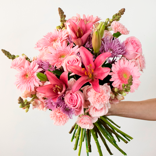 Pink Aplenty Fresh Flowers Arrangement